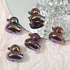 UV Plating Opaque Acrylic Beads OACR-WH0031-23C-1