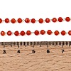 304 Stainless Steel with Glass Faceted Rondelle Bead Handmade Link Chain Birth Stone Necklaces for Women NJEW-G195-01G-02-5