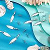 SUPERFINDINGS 30Pcs 2 Style Iron Fishing Accessories FIND-FH0003-67A-2