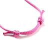 Adjustable Waxed Polyester Cord Bracelet for Women BJEW-TAC0011-3