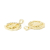 Rack Plating Brass Micro Pave Cubic Zirconia Pendants KK-E278-12G-2