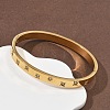 304 Stainless Steel Cubic Zirconia Himged Bangles for Women BJEW-F506-01G-4