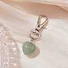 Natural Green Aventurine Pendant Decorations HJEW-JM02908-02-2