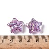 UV Plating Transparent Acrylic Beads OACR-G051-01B-3