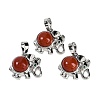 Natural Red Jasper Pendants G-I374-A-P22-1