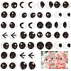 Olycraft 144Pcs 24 Style Glass Doll Craft Eyes Cabochons DIY-OC0011-83B-1