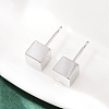 Brass Stud Earrings for Women EJEW-G441-05C-P-3