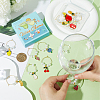 Alloy Enamel Wine Glass Charms AJEW-SC0002-10-3