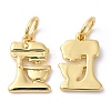 Eco-Friendly Rack Plating Brass Charms KK-R143-09G-1