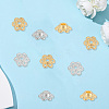 400Pcs 2 Colors Alloy Bead Caps FIND-PA0001-09-7
