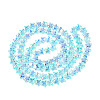 Electroplate Transparent Glass Beads Strands EGLA-N056-04A-B01-2