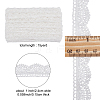Lace Polyester Ribbons OCOR-WH0066-62-2