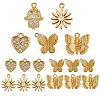 20Pcs 5 Styles Brass Charms KK-SZ0001-45-1