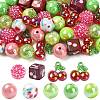 45Pcs 9 Styles Plastic Round Bead & Acrylic Beads Kits MACR-CJ0002-45-1