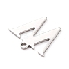 Tarnish Resistant 304 Stainless Steel Charms STAS-H112-W-P-3