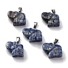 Natural Blue Spot Jasper Pendants G-B127-05P-11-2