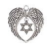 6Pcs 6 Styles Wing Tibetan Style Alloy Big Pendants HJEW-JM02311-4