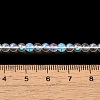 Transparent Electroplate Glass Beads Strands GLAA-T032-T4mm-C14-4