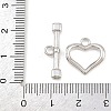 Heart Brass Toggle Clasps KK-G548-43P-02-4