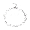Non-Tarnish 304 Stainless Steel Star & Moon Link Chain Anklets for Men Women LS-STAS-B039-15P-1