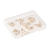 8Pcs 4 Styles Brass Micro Pave Cubic Zirconia Pendants KK-FS0001-96-6