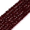 Glass Beads Strands EGLA-T021-01G-1