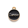 Alloy Enamel Pendants X-ENAM-S124-01B-08D-3