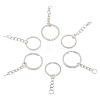 60Pcs 6 Styles Iron Split Key Rings FIND-TA0008-13-3
