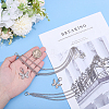 2Pcs Butterfly Alloy Shoe Charms AJEW-ME0003-05-5