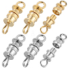 50Pcs 2 Colors Brass Screw Clasps KK-BBC0018-52-1