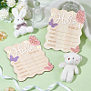 Rectangle MDF Baby Growth Commemorative Card AJEW-WH0752-074-2
