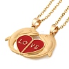 2Pcs 2 Color Alloy Magnetic Dolphin Pendant Necklaces Set LS-NJEW-Z016-02G-2