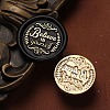 Believe in Yourself Wax Seal Brass Stamp Heads AJEW-M038-01B-G-1