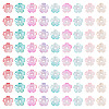 180G 9 Colors Opaque Acrylic Bead Caps JACR-TA0001-03-3