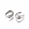 Tarnish Resistant 304 Stainless Steel Snap on Bails X-STAS-L234-158P-2