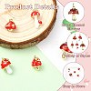 5Pcs 5 Styles Brass Enamel Charms KK-CJ0003-93-3