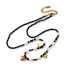 304 Stainless Steel Heart Pendant Necklaces NJEW-U026-17G-4