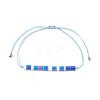 Glass Seed Link Bracelet BJEW-JB08894-03-1