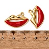 304 Stainless Steel Enamel Pendants X1-STAS-L299-05G-3