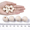 Natural Unfinished Wood Beads WOOD-S651-A16mm-LF-4