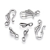 Tibetan Style Alloy Hook and Eye Clasps PALLOY-R134-04-RS-2