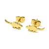 Cute Little Animal Theme 304 Stainless Steel Stud Earrings EJEW-B041-03I-G-1