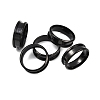 201 Stainless Steel Grooved Finger Ring Settings STAS-TAC0001-10E-B-5