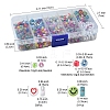 DIY Flat Round & Round Acrylic & Glass Seed Beads Jewelry Making Findings Kits DIY-FS0006-45-3