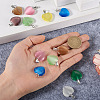 20Pcs 10 Colors Cat Eye Pendants G-CW0001-10-7