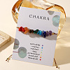 Chakra Theeme Natural Mixed Gemstone Beads Braided Bead Bracelets for Women RA3392-2