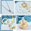 150Pcs 4 Styles Brass Rhinestone Spacer Beads RB-PH0001-66G-4
