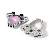 UV Plating Alloy Glass Pendants FIND-K032-13P-2