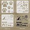 Plastic Drawing Painting Stencils Templates Sets DIY-WH0172-737-2