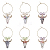 Alloy Enamel Wine Glass Charms AJEW-JO00180-1